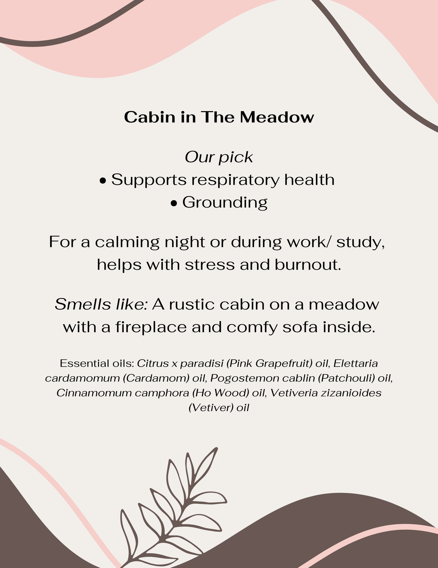 Cabin In The Meadow | Essential Oil Blend