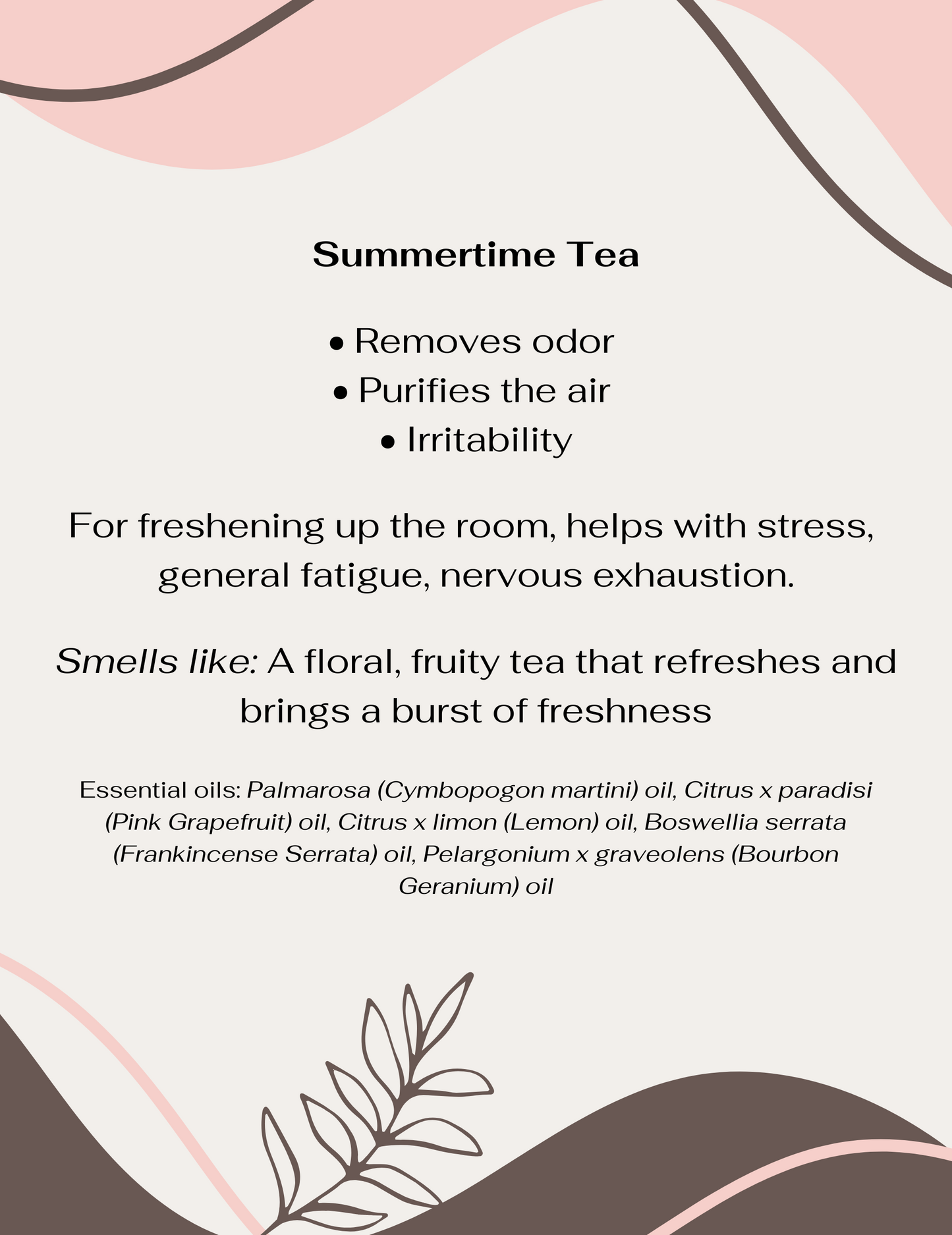 Summertime Tea | Essential Oil Blend